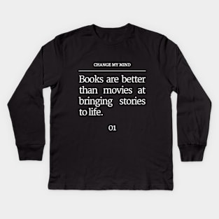 Unpopular Bookish Opinion Page 01 Kids Long Sleeve T-Shirt